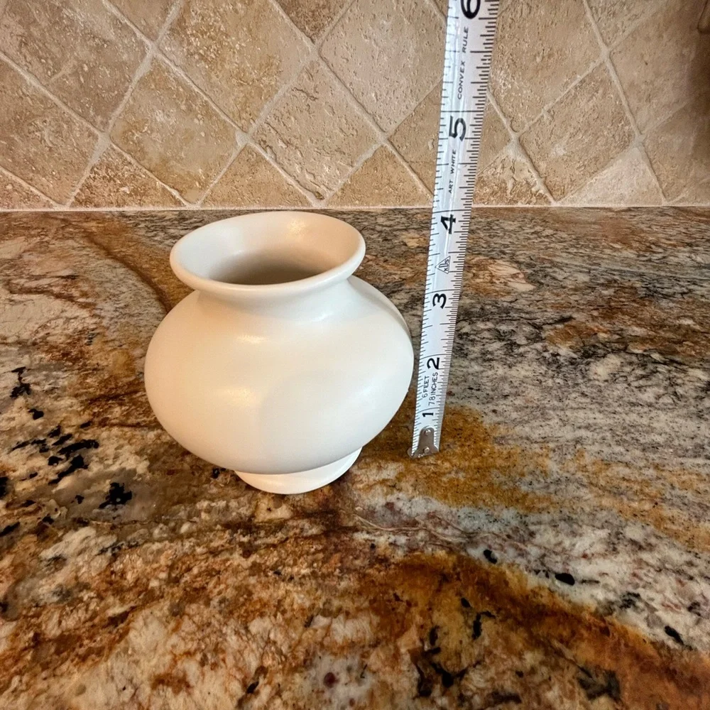 Haegar for Restoration Hardware Small White Vase